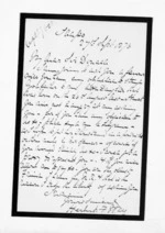 1 page written 27 Sep 1876 by H F Way in Taupo District to Sir Donald McLean, from Inward letters and diary extracts - H F Way