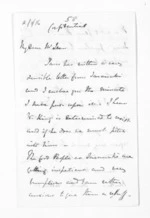 3 pages written by Sir Thomas Robert Gore Browne to Sir Donald McLean, from Inward letters -  Sir Thomas Gore Browne (Governor)