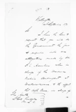 2 pages written 14 Sep 1870 by an unknown author in Wellington, from Minister of Colonial Defence - East Coast hostilities