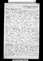 6 pages written 11 Oct 1876 by Sir Robert Donald Douglas Maclean to Sir Donald McLean, from Inward family correspondence - Douglas Maclean (son)