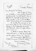 1 page written 7 Apr 1871 by an unknown author in Auckland City to Sir Donald McLean, from Inward letters -  Rev Henry Hanson Turton