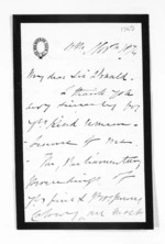 6 pages written 19 Nov 1874 by Thomas Black to Sir Donald McLean, from Inward letters - Surnames, Big - Bla
