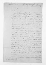 3 pages written 27 May 1847 by Edwin Harris in New Plymouth to Sir Donald McLean, from Inward letters - Surnames, Har - Haw