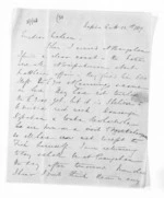 4 pages written 12 Oct 1859 by George Sisson Cooper in Napier City to Sir Donald McLean, from Inward letters - George Sisson Cooper