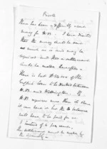 2 pages to Sir Donald McLean, from Inward letters - Sir Thomas Gore Browne (Governor)