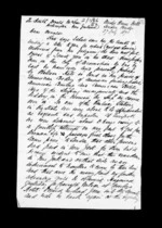 3 pages written 27 Jul 1871 by Robert Hart to Sir Donald McLean in Wellington, from Inward family correspondence - Robert Hart (brother-in-law)