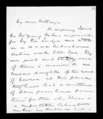3 pages written 30 Jul 1852 by Sir Donald McLean to Robert Roger Strang, from Family correspondence - Robert Strang (father-in-law)