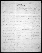 4 pages written 11 Nov 1846 by Samuel Popham King to Sir Donald McLean, from Inward letters -  Samuel King