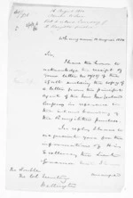 2 pages written 12 Aug 1850 by Sir Donald McLean in Wanganui, from Native Land Purchase Commissioner - Papers