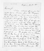 2 pages written 4 Dec 1868 by William Routledge in Napier City to Sir Donald McLean, from Inward letters - Surnames, Rou - Rus