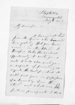 3 pages written 6 May 1858 by James Wathan Preece in Coromandel to Sir Donald McLean, from Inward letters - James Preece