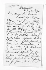 8 pages written 24 May 1870 by George Sisson Cooper in Wellington to Sir Donald McLean, from Inward letters - George Sisson Cooper