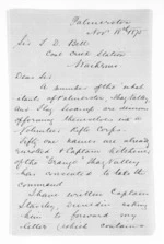 2 pages written 18 Nov 1875 by Richard John Duncan in Palmerston to Sir Francis Dillon Bell, from Inward letters - Francis Dillon Bell