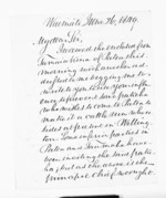 2 pages written 26 Jun 1849 by Rev William Woon in Waimate to Sir Donald McLean, from Inward letters - William Woon