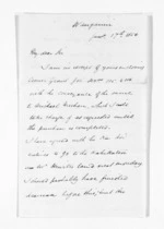 3 pages written 17 Jan 1856 by David Porter in Wanganui to Sir Donald McLean, from Inward letters - Surnames, Pon - Por