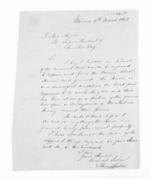2 pages written 11 Mar 1863 by an unknown author in Wairoa to Hawke's Bay Region, from Hawke's Bay.  McLean and J D Ormond, Superintendents - Letters to Superintendent