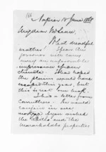 2 pages written 18 Jun 1868 by John Gibson Kinross in Napier City to Sir Donald McLean, from Inward letters -  John G Kinross