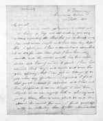 2 pages written 1 Sep 1860 by Henry Downing in Coromandel, from Inward letters - Henry Downing
