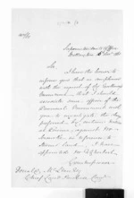2 pages written 16 Dec 1861 by an unknown author in Wellington to Sir Donald McLean, from Hawke's Bay.  McLean and J D Ormond, Superintendents - Letters to Superintendent