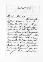 4 pages written 26 Nov 1857 by Jessie Anna McLean to Sir Donald McLean, from Inward letters - Jessie A McLean