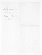 1 page, from Superintendent, Hawkes Bay and Government Agent, East Coast - Miscellaneous papers