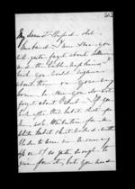 3 pages written   1852 by Susan Douglas McLean to Sir Donald McLean, from Inward family correspondence - Susan McLean (wife)