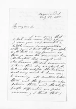 3 pages written 23 Jul 1863 by James Wathan Preece in Coromandel to Sir Donald McLean, from Inward letters - James Preece