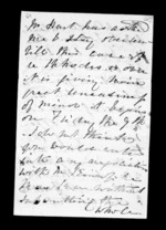 2 pages, from Inward family correspondence - Annabella McLean (sister)