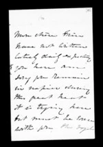 5 pages written 14 Feb 1870 by Annabella McLean to Sir Donald McLean, from Inward family correspondence - Annabella McLean (sister)