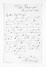 2 pages written 20 Mar 1863 by T Birch to Sir Donald McLean, from Inward letters - Surnames, Big - Bla