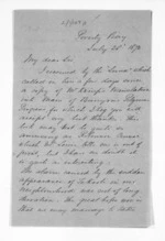 3 pages written 28 Jul 1870 by George Randall Johnson in Poverty Bay, from Inward letters - Surnames, Jar - Joh