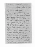 5 pages written 1 Aug 1870 by Captain John Lockett in Nelson Region, from Inward letters - Surnames, Loc - Log