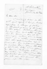 4 pages written 26 Jan 1861 by Henry Tacy Clarke in Tauranga to Sir Donald McLean, from Inward letters - Henry Tacy Clarke