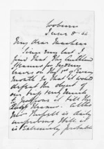 3 pages written 8 Jun 1864 by Thomas Purvis Russell in Woburn to Sir Donald McLean, from Inward letters - Thomas Purvis Russell