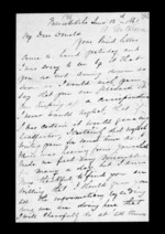11 pages written 12 Jun 1861 by Archibald John McLean in Maraekakaho to Sir Donald McLean, from Inward family correspondence - Archibald John McLean (brother)