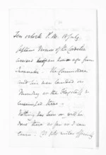 3 pages written by Sir Thomas Robert Gore Browne, from Inward letters -  Sir Thomas Gore Browne (Governor)