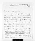 4 pages written 16 Mar 1871 by an unknown author in Auckland Region to Sir Donald McLean, from Outward drafts and fragments