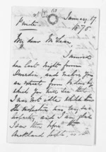 7 pages written 17 Jan 1870 by Philip Harington in Dunedin City to Sir Donald McLean, from Inward letters - Philip Harington