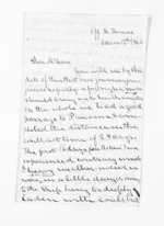 6 pages written 12 Oct 1866 by Hector William Pope Smith to Sir Donald McLean, from Inward letters - Surnames, Sma - Smi