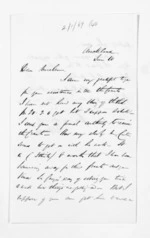 2 pages written by Francis Dart Fenton in Auckland Region to Sir Donald McLean, from Inward letters - F D Fenton