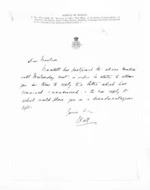 1 page written by Sir John Hall to Sir Donald McLean, from Inward letters -  Sir John Hall