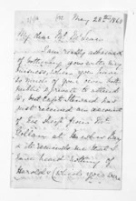 3 pages written 28 May 1865 by Lady Harriet Louisa Gore Browne to Sir Donald McLean, from Inward letters - Sir Thomas Gore Browne (Governor)