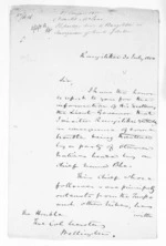 4 pages written 30 Jul 1850 by Sir Donald McLean in Rangitikei District, from Native Land Purchase Commissioner - Papers