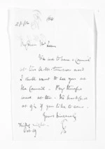 2 pages written by Sir Thomas Robert Gore Browne to Sir Donald McLean, from Inward letters -  Sir Thomas Gore Browne (Governor)