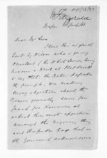 4 pages written 12 Jul 1862 by Michael Fitzgerald in Napier City to Sir Donald McLean, from Inward letters - Michael Fitzgerald