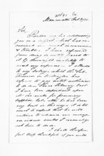 2 pages written 20 Oct 1858 by James Grindell in Manawatu District to Sir Donald McLean in Auckland Region, from Inward letters - James Grindell