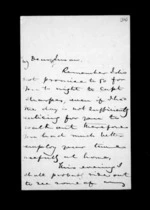 2 pages written 31 Oct 1850 by Sir Donald McLean to Susan Douglas McLean, from Inward family correspondence - Susan McLean (wife)