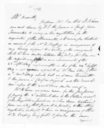 2 pages written 20 Jun 1850 by Edward John Eyre to Alfred Domett, from Native Land Purchase Commissioner - Papers