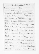 3 pages written 6 Aug 1868 by Sir Donald McLean to William Colenso, from Outward drafts and fragments