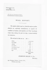 1 page written 3 Feb 1875 by an unknown author in London, from Masonic Lodge papers, trade circulars, invitations